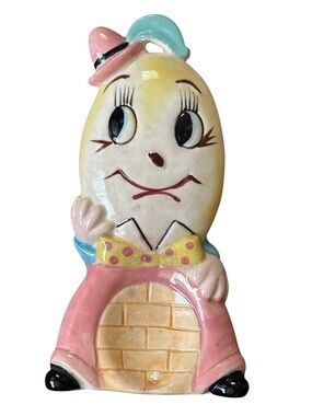 Vintage Enesco Anthropomorphic Humpty Dumpty Spoon Rest Kitsch Japan READ